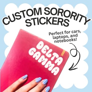 Benutzerdefinierte Sorority Auto Aufkleber/Sticker