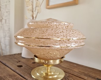 lámpara de mesa de cristal clichy