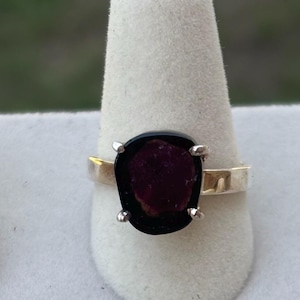 Watermelon Tourmaline Ring size 8