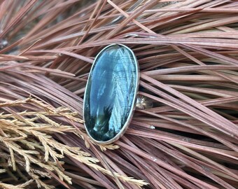 Seraphinite   Sterling Silver Ring Size 6
