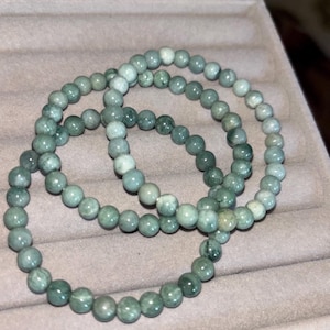 Guatemalan Blue Jade 6mm Bracelet
