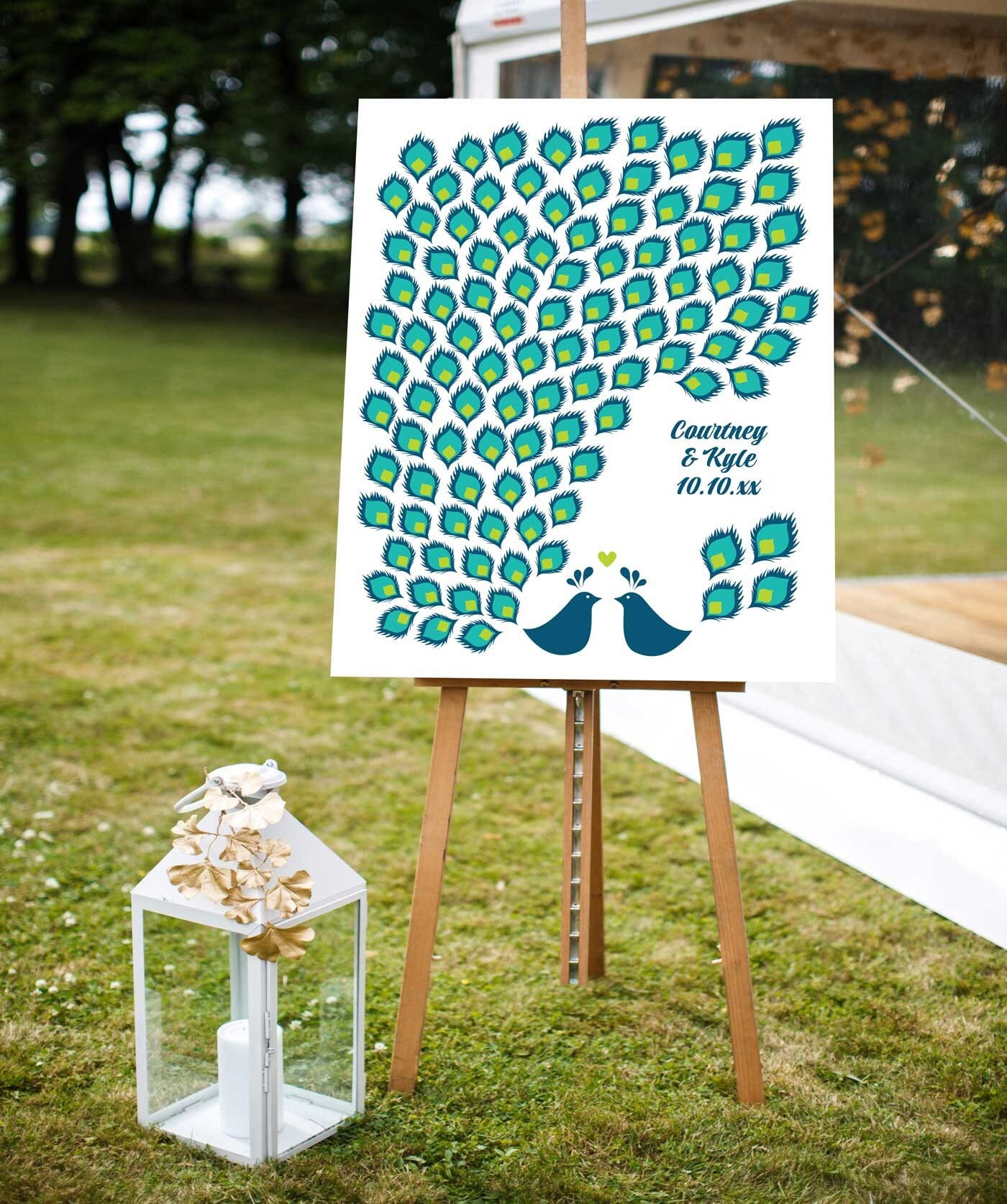 Customisable Frame Wedding Guest Book, Party Decorations, Guest Book  Alternatives, 