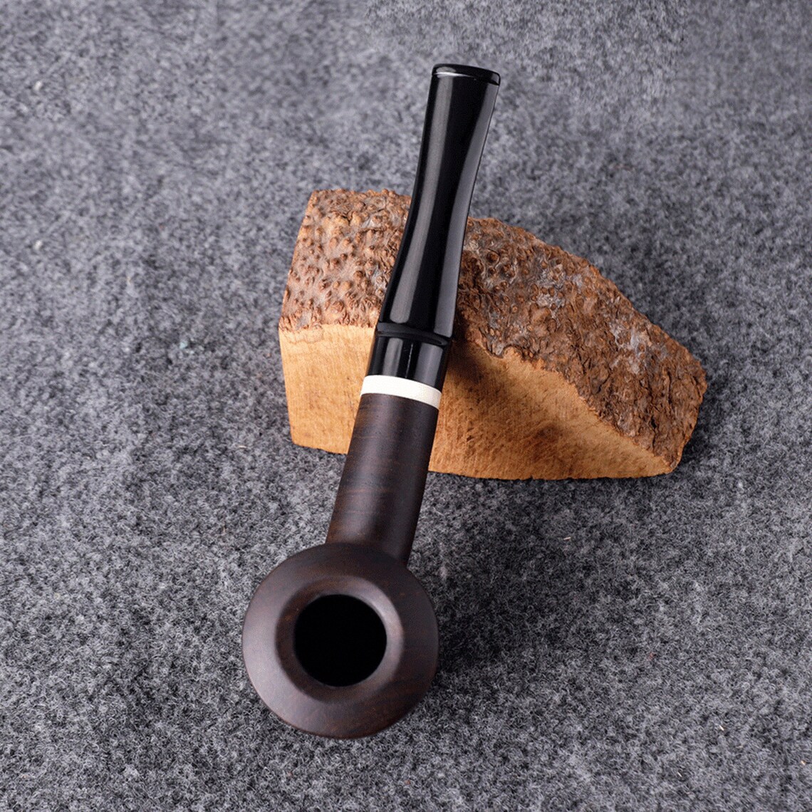 Ebony Smoking Pipe Tobacco Smoking Exclusive Wood Pipes Etsy
