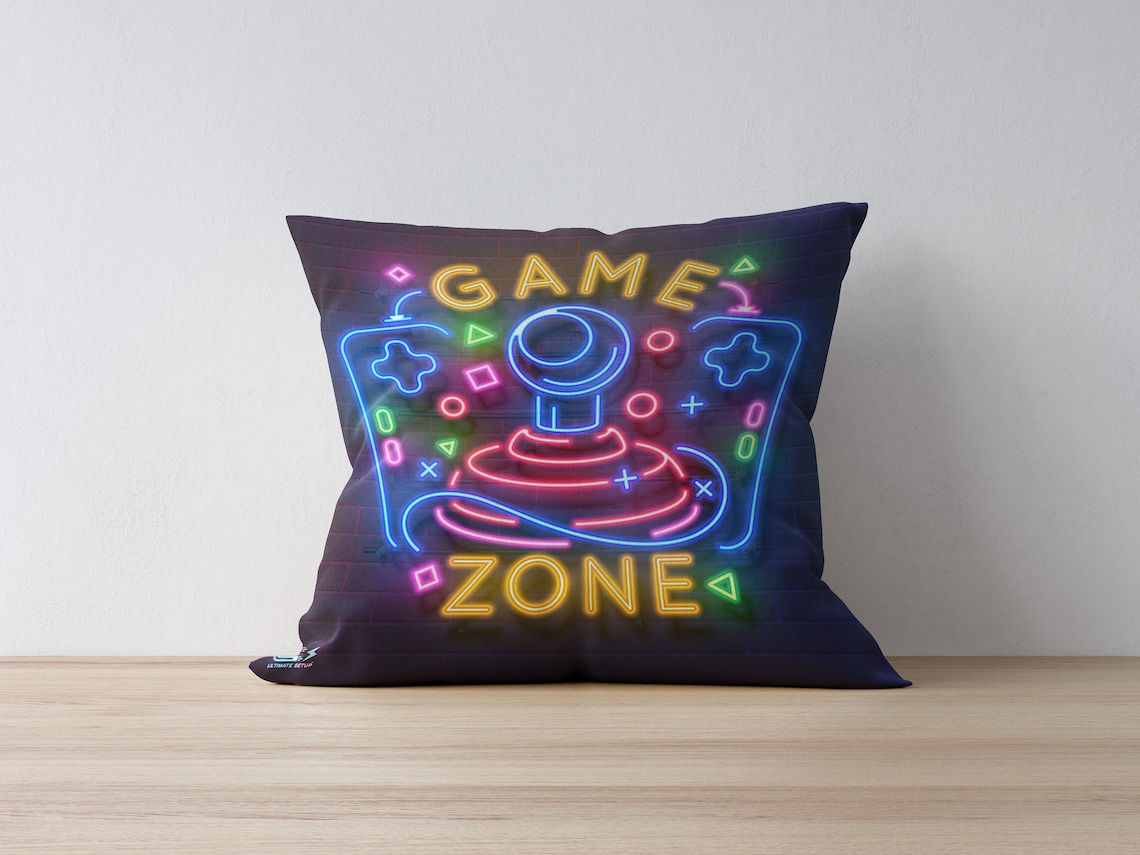 Gaming Room Decorative Pillows Cushions Pillow Cover Modern Etsy