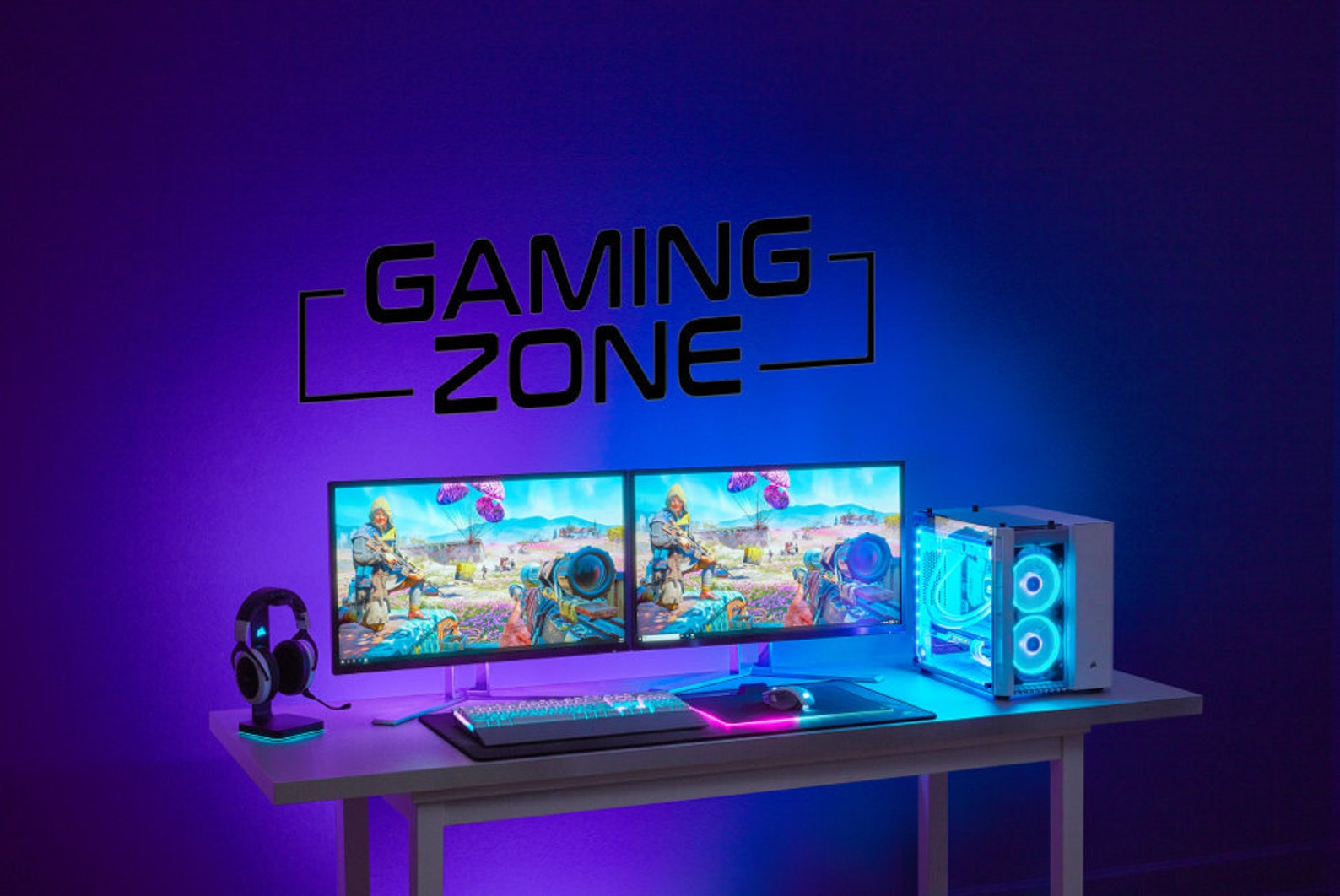 Gaming Room Décor Wall Art Adesivi Zona di gioco Etsy