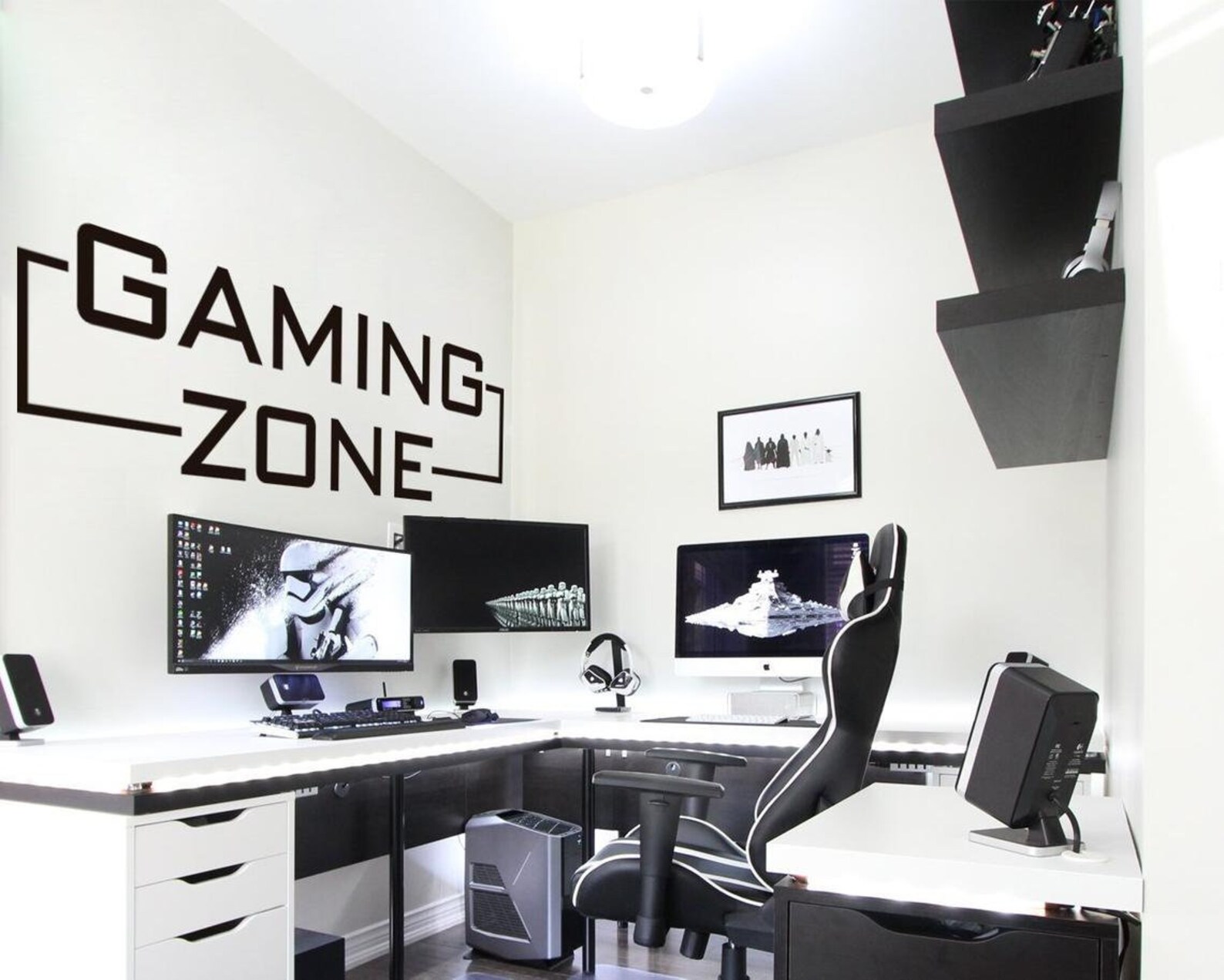 Gaming Room Décor Wall Art Adesivi Zona di gioco Etsy