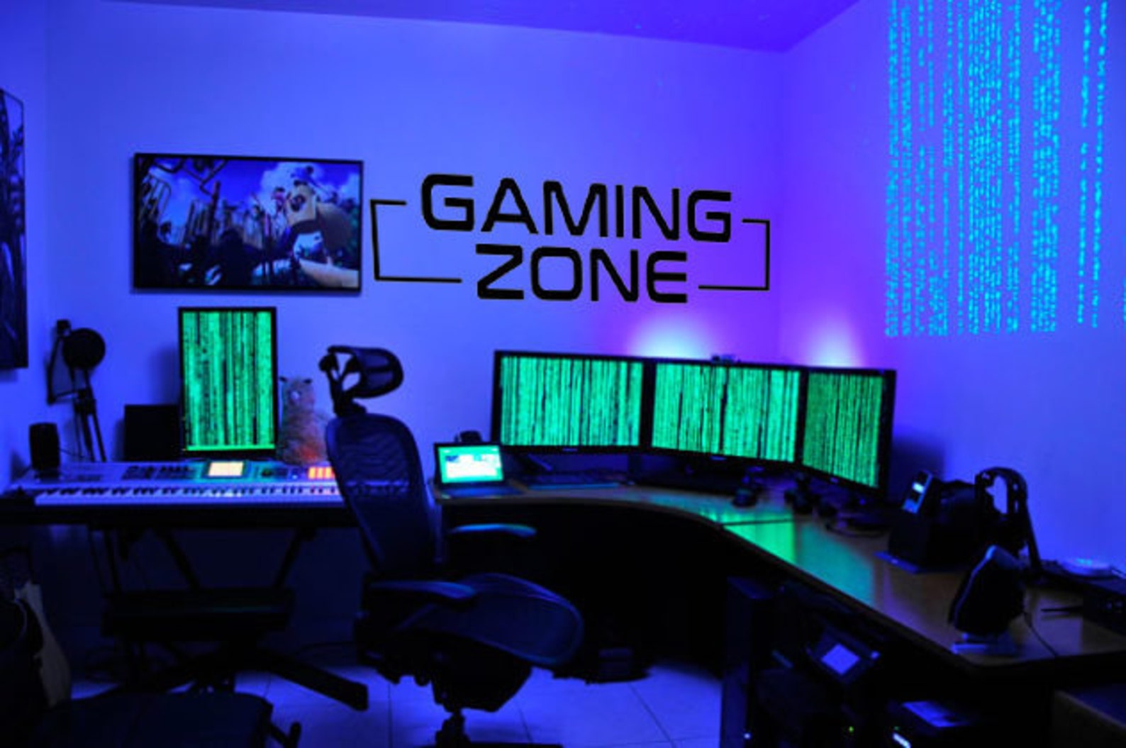 Gaming Room Décor Wall Art Adesivi Zona di gioco Etsy