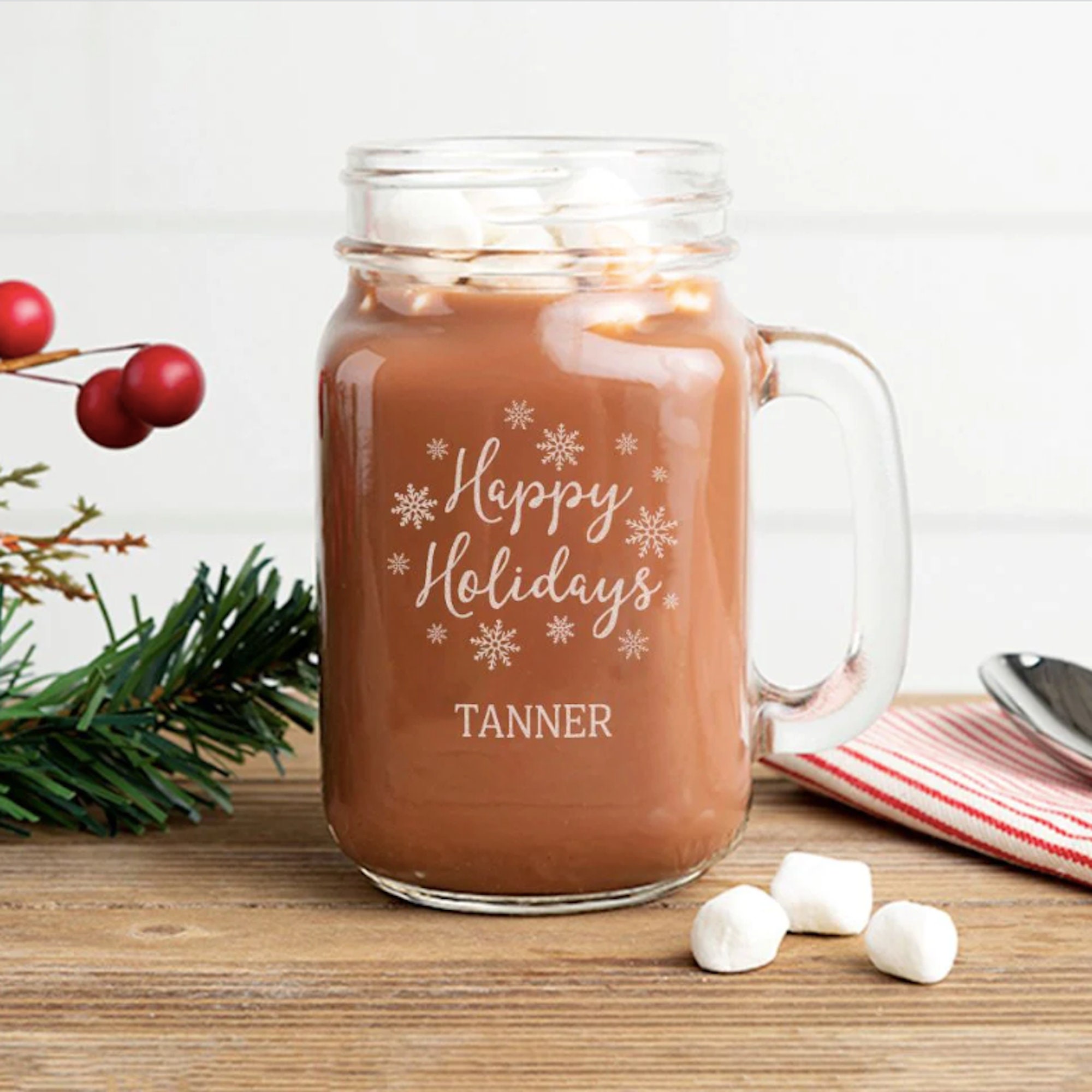 Personalized Mason Jars- Great Christmas Gift