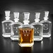 PERSONALIZED GROOMSMEN GIFTS, Set of 5 Whiskey Decanters for Men - Unique Groomsmen Proposal Gifts, Wedding Party Gifts 