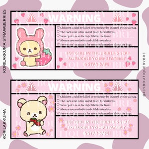 白熊の子 - 車用警告ステッカー