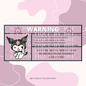 邪悪な猫 - 車用警告ステッカー