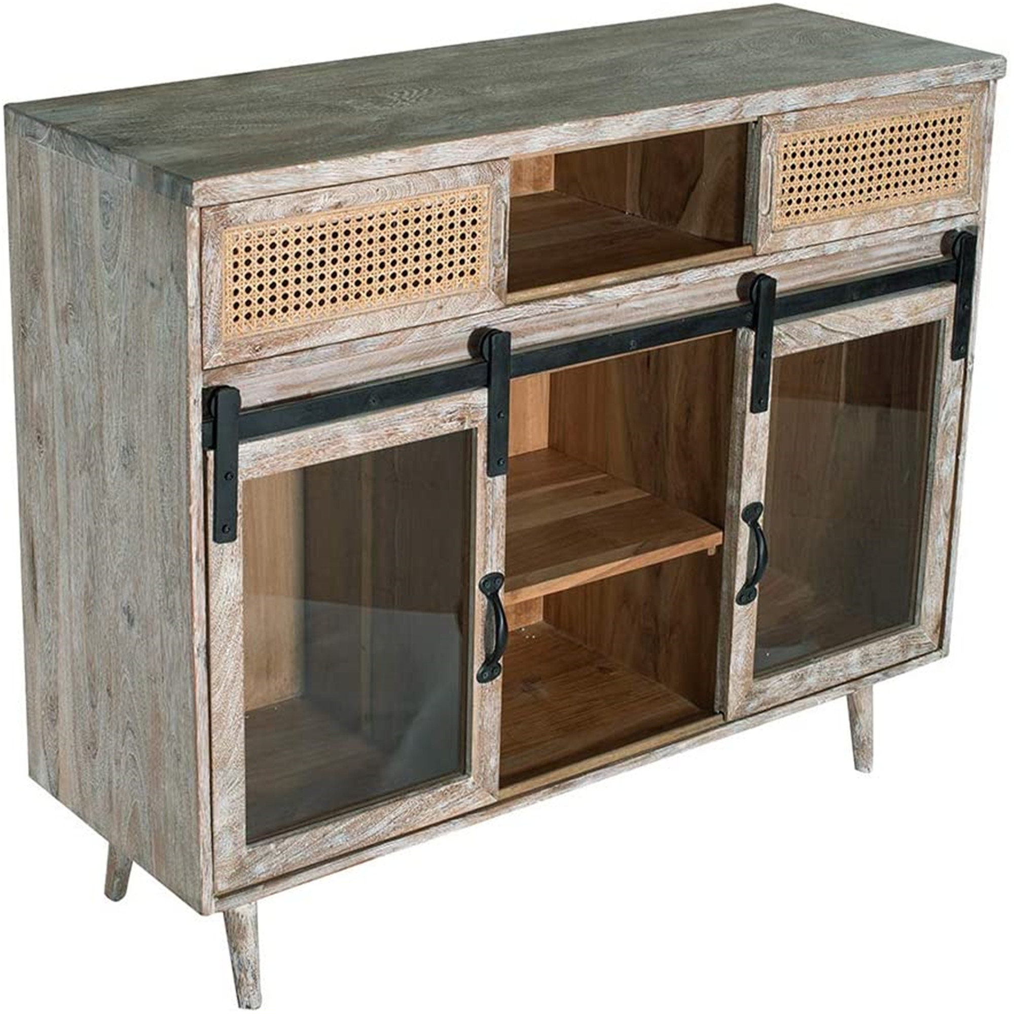 Gabinete de almacenamiento de madera retro color farmhouse | Etsy