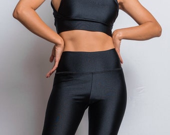 Black High Waisted Leggings | Squat Proof in a fabric that is comfortable, soft and strong.