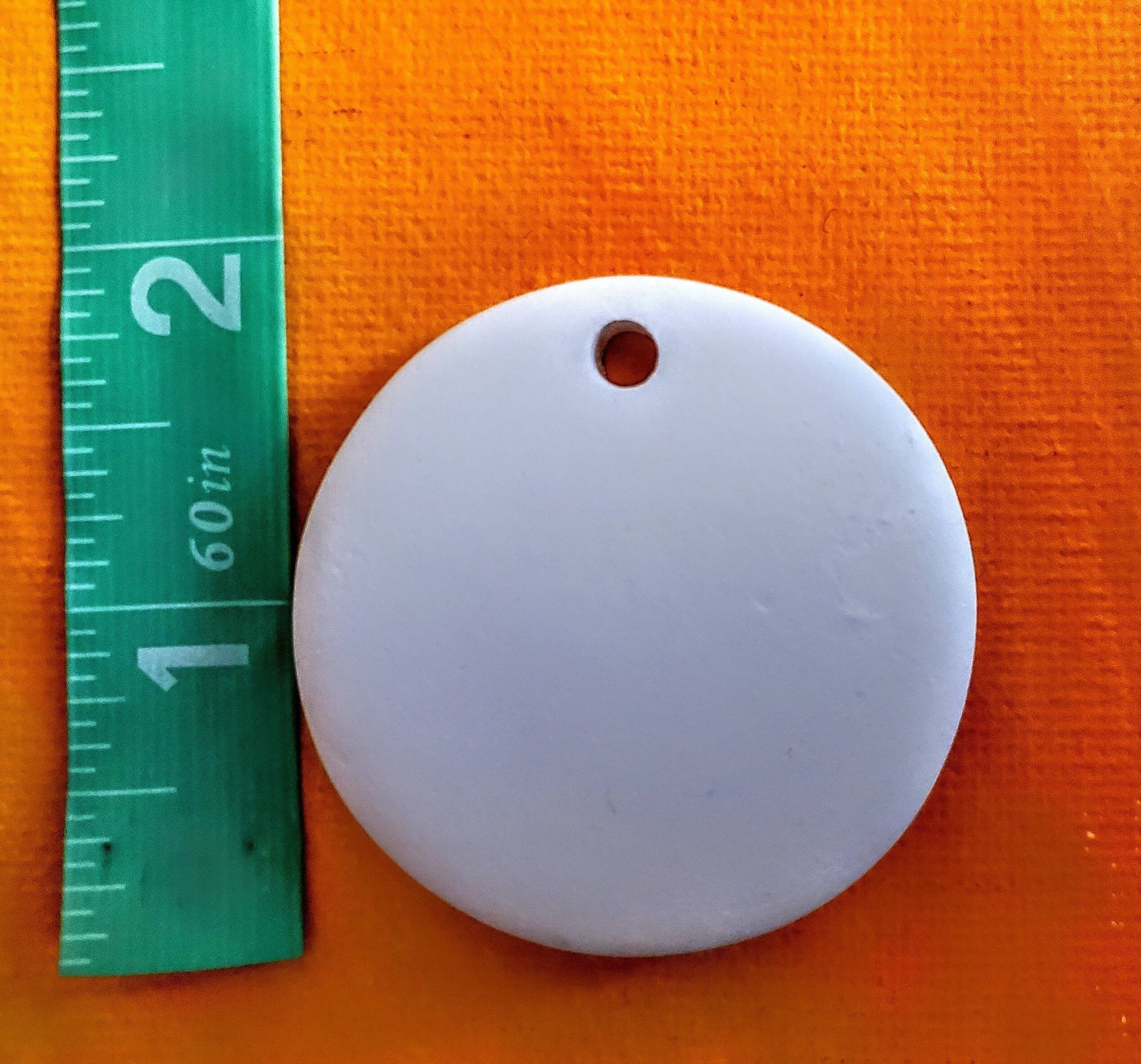 10 Ready to Paint 2 Inch Ceramic Pendants With Hole Etsy