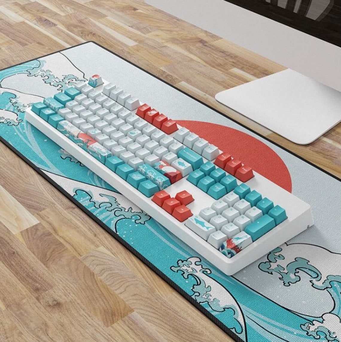 Coral Sea PBT Keycap 108 keys Dye Sublimation Keycaps OEM Etsy