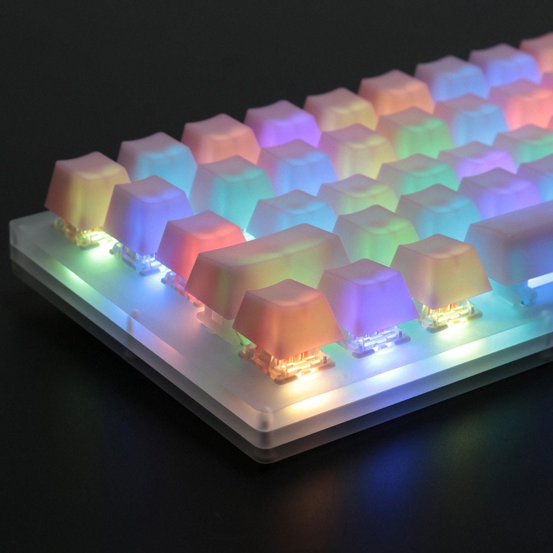 109 Keys POM Jelly Keycaps Doubleshot Translucent OEM Profile Etsy