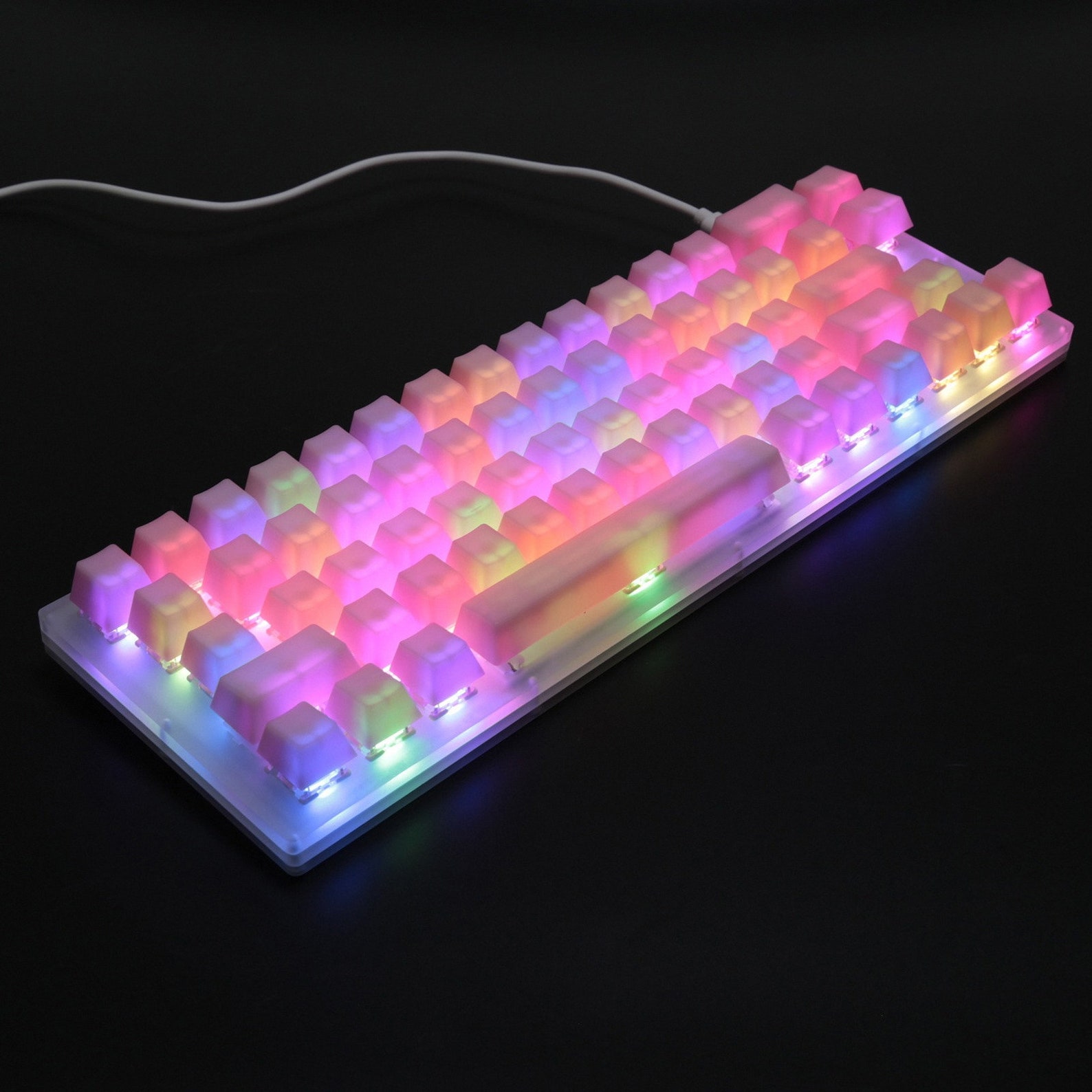 109 Keys POM Jelly Keycaps Doubleshot Translucent OEM Profile Etsy
