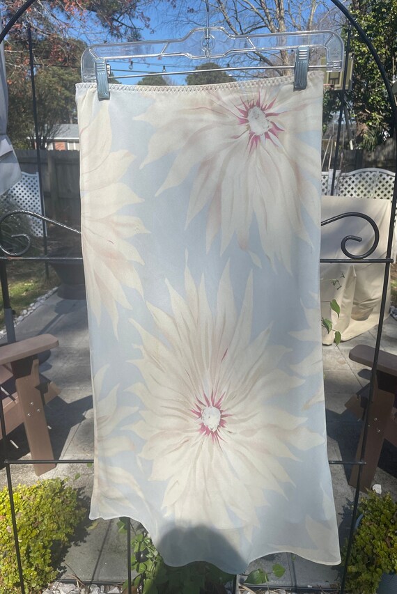 Jupe En Laine Noire Banana Republic - Broderie Florale, Taille 12, Longueur Genoux, Très Bon état