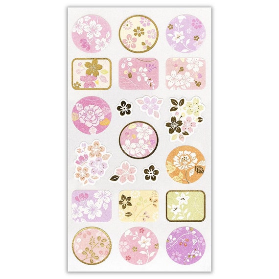 Japanese Style Sticker Flower