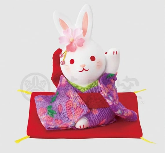 Flower rabbit ornament