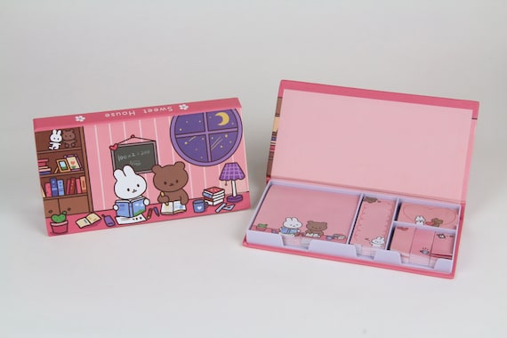 Kawaii Bunny & Bear Sticky Note