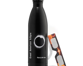Solar Eclipse Water Bottle - 24 oz. double walled stainless steel