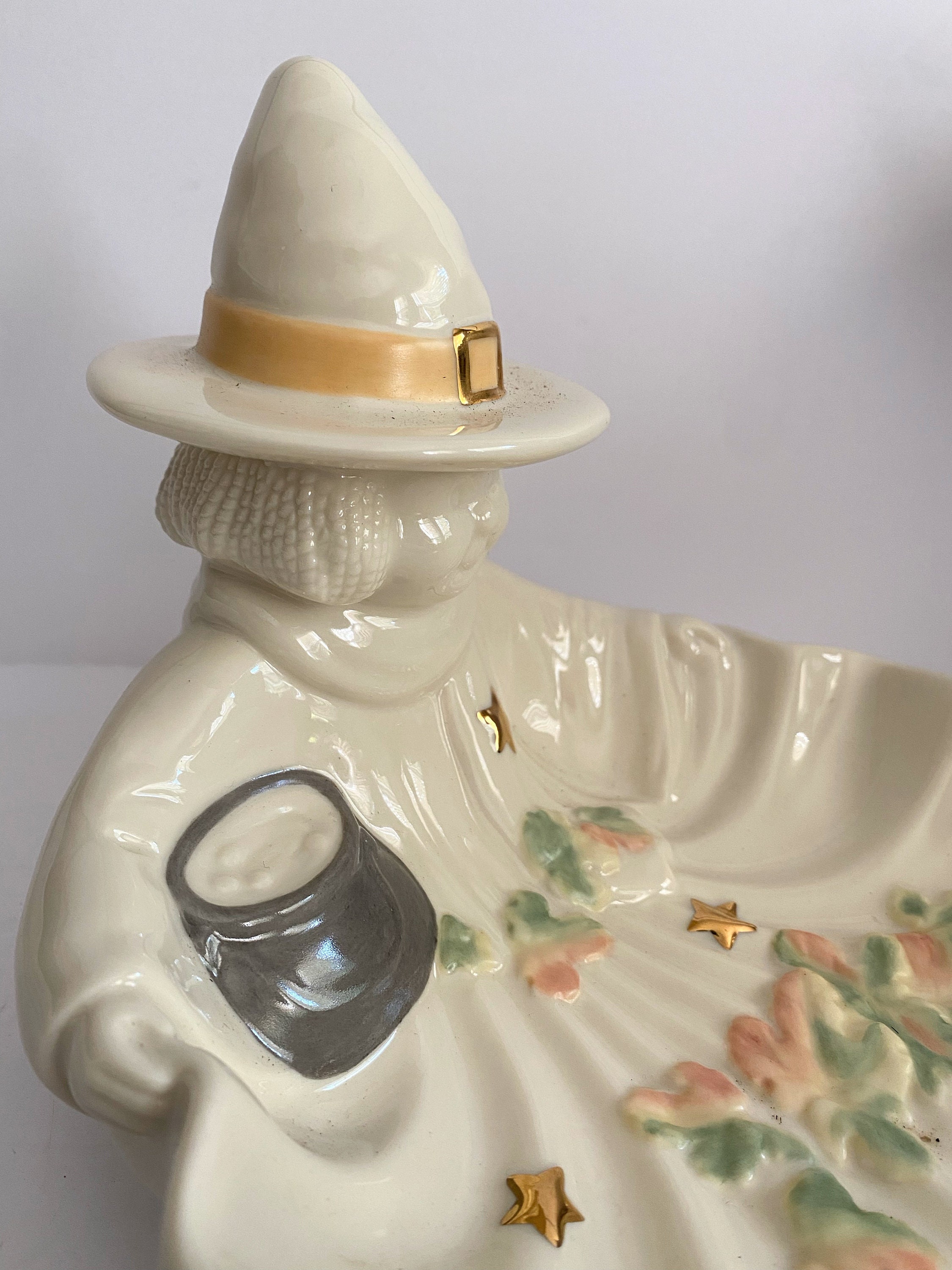 Vintage Lenox Halloween Witch Candy Dish Etsy