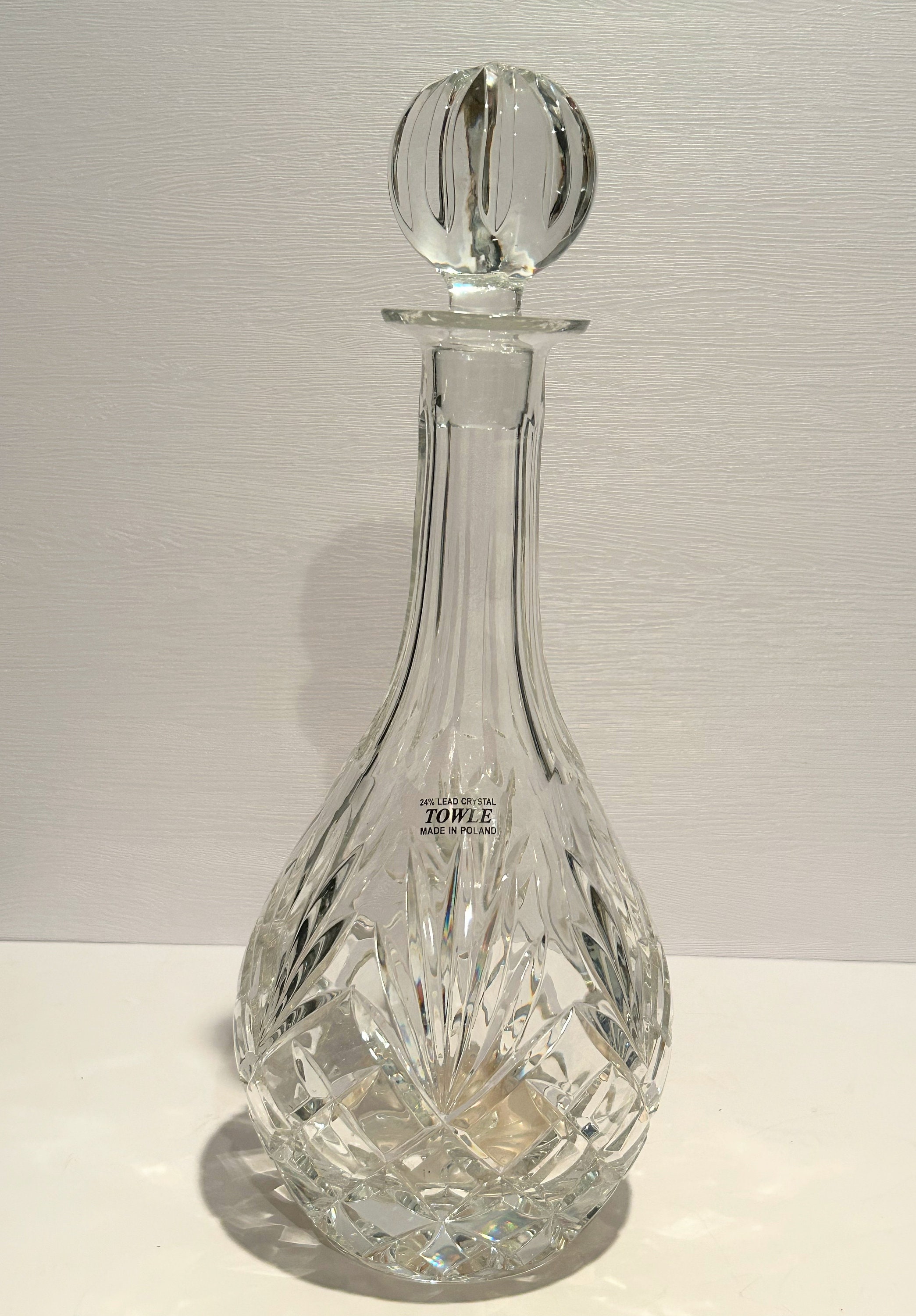 Lead crystal decanter deals