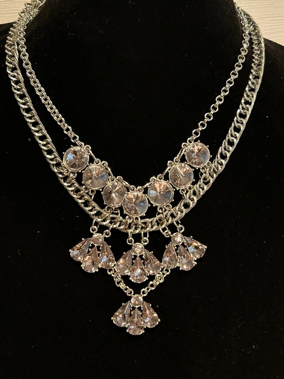 Banana Republic Double Strand Crystal Necklace