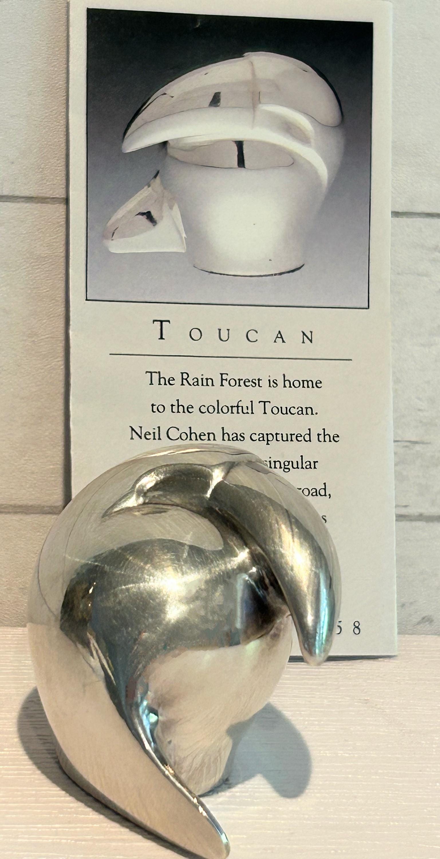 Vintage 1970’s Dansk Silverplated Toucan Collectible Figure by Neil Cohen