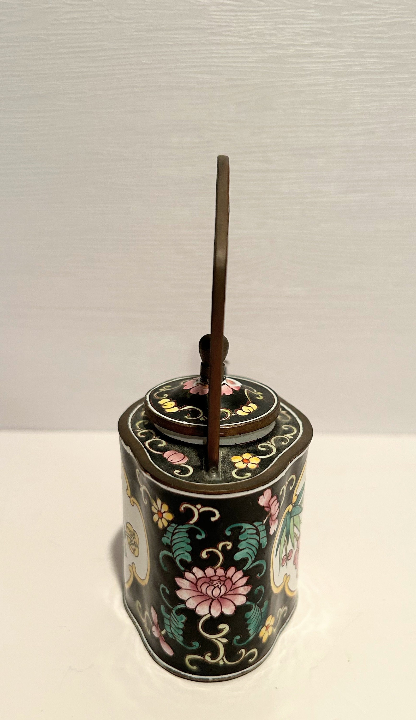 Vintage Kelvin Chen Enamel Cloisonné Miniature Black Cherry Etsy