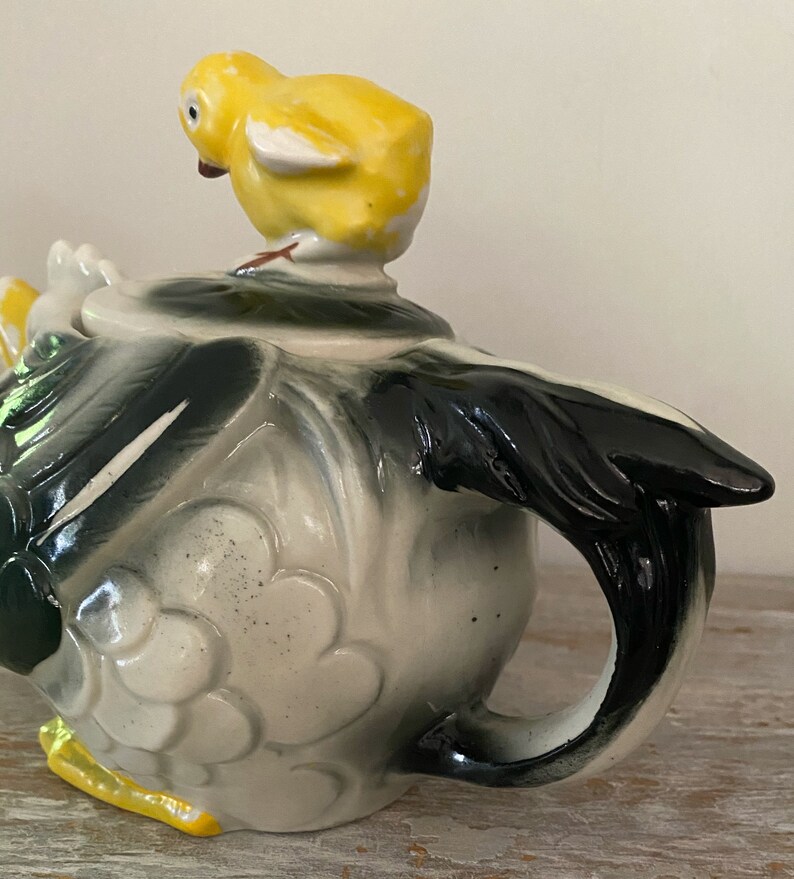 Vintage Rooster Teapot Set Etsy