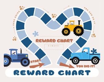 Car & Truck Reward Chart: Potty Training, Behavior (Digital Download)