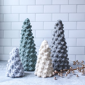 CROCHET PATTERN, Crochet Christmas Tree Pattern, Crochet Holiday Decor, Christmas Decor, Holiday Decorating , Crochet Bobble Tree, Cone Tree