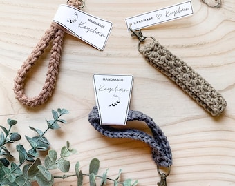 PRINTABLE Keychain Tags, Packaging for Handmade Keychains, Display Templates for Keychains, Cut Out Labels, Market Display Tags, Digital PDF