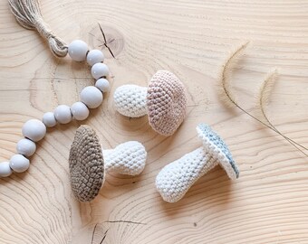 CROCHET PATTERN, Crochet Mushroom Pattern, Amigurumi, Crochet Ideas, Boho Crochet, Nursery Decor, PDF, Easy Crochet, Fairycore, Woodland