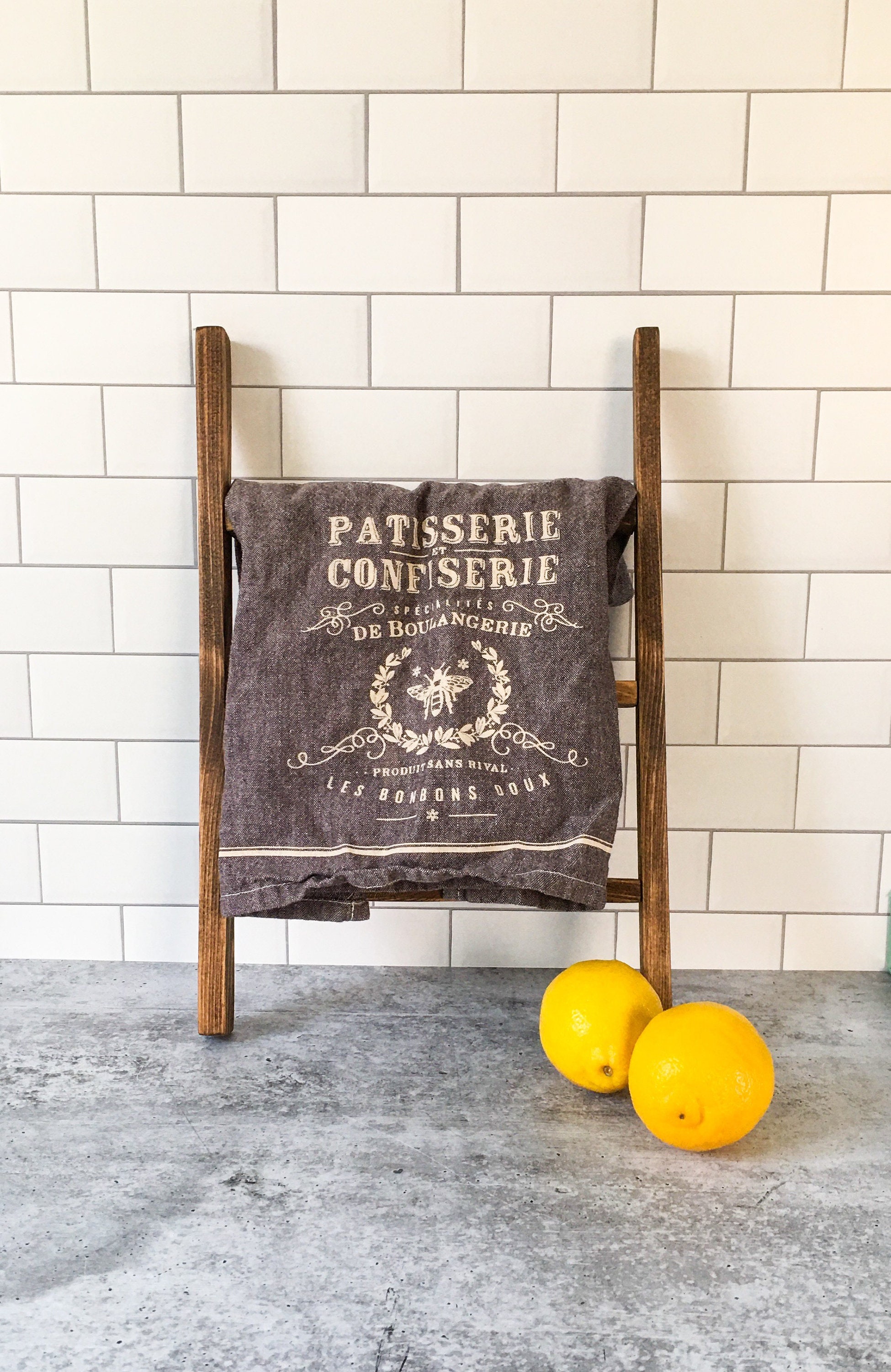 Small Tea Towel Ladder Kitchen Towel Ladder Kitchen Etsy