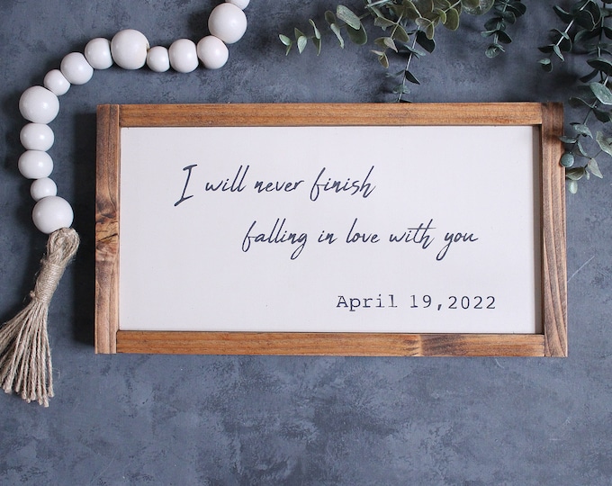 Wedding Date Sign | Anniversary Date Sign | Wedding Gift | Date Sign | Anniversary Gift | Bridal Gift