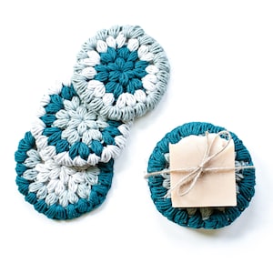 CROCHET PATTERN, Face Scrubbies, Crochet Scrubbie, Scrubbie Pattern, Crochet Face Round, Easy Crochet Pattern, Eco-Friendly