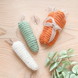 Farmhouse Spring Decor, Easter Carrots, Crochet Carrots, Bowl Filler, Easter Decor, Spring Tiered Tray, Carrot Decor, Handmade Easter Decor