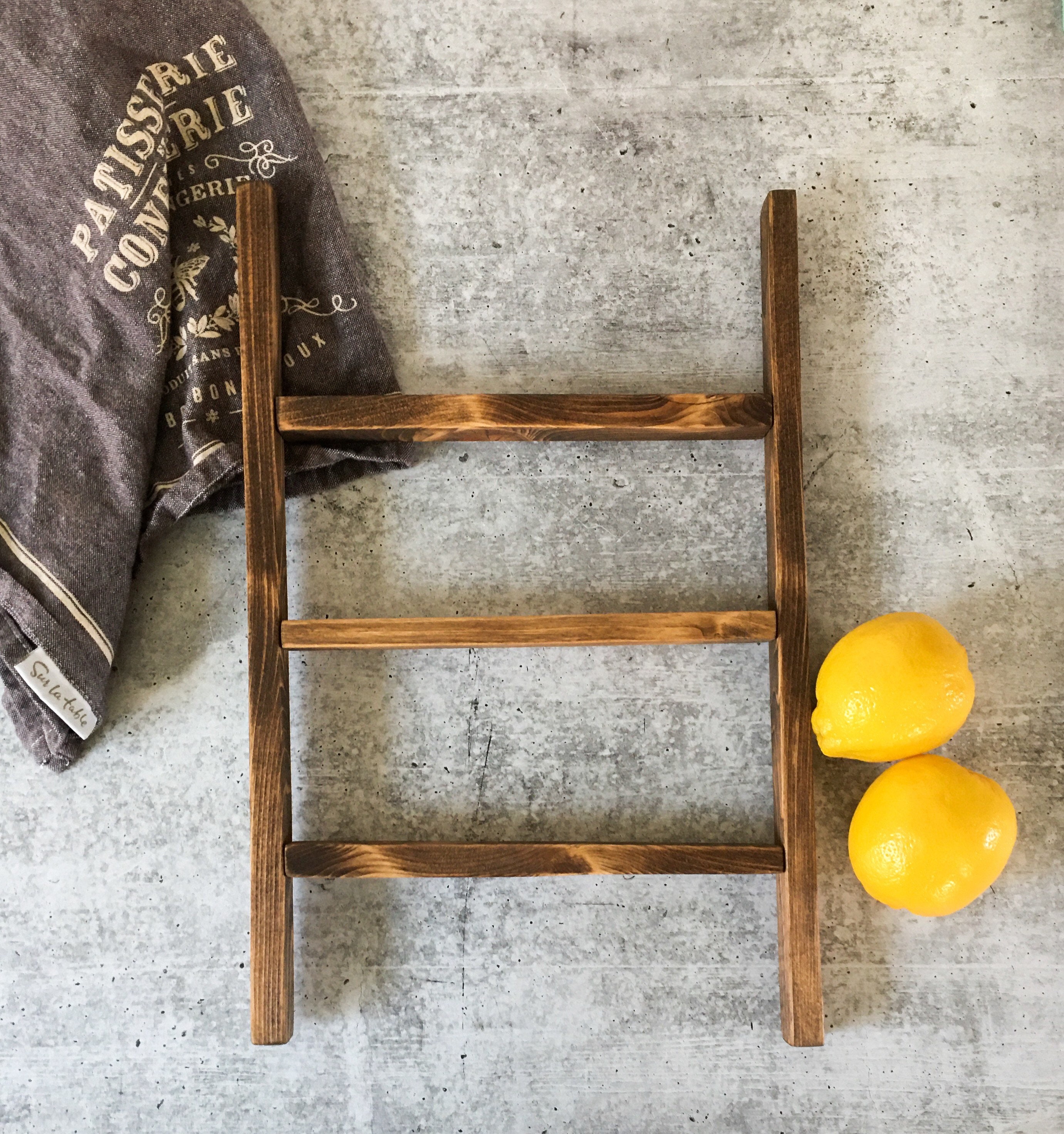 Small Tea Towel Ladder Kitchen Towel Ladder Kitchen Etsy