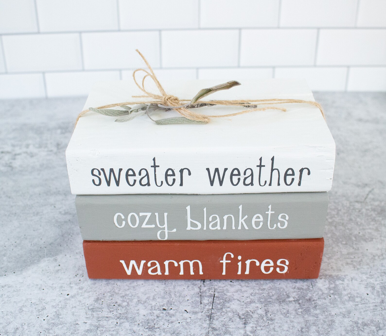 Fall Book Stack Fall Decor Farmhouse Fall Book Stack Etsy