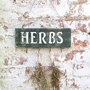 Herb Drying Rack | Herb Drying | Flower Drying Rack | Herb Hanger | Gift for Cook | Kitchen Decor | Farmhouse Wall Decor | Vintage Style