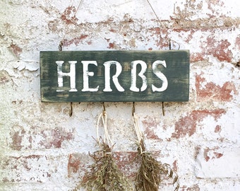 Herb Drying Rack | Herb Drying | Flower Drying Rack | Herb Hanger | Gift for Cook | Kitchen Decor | Farmhouse Wall Decor | Vintage Style