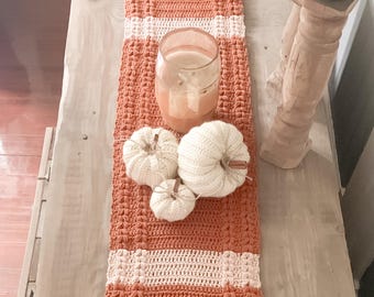 CROCHET PATTERN, Crochet Table Runner, Crochet Home Decor, PDF Download, Fall Decor, Thanksgiving Crochet, Fall Crochet, Crochet Entryway