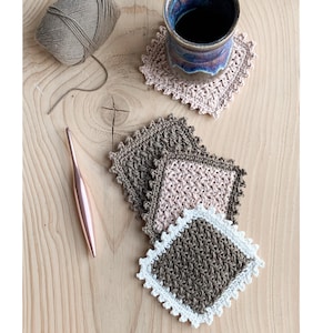 CROCHET PATTERN, Crochet Coaster Pattern, Easy Crochet Pattern, PDF Download, Handmade Gift Idea, Crochet Table Decor, Quick Crochet Pattern