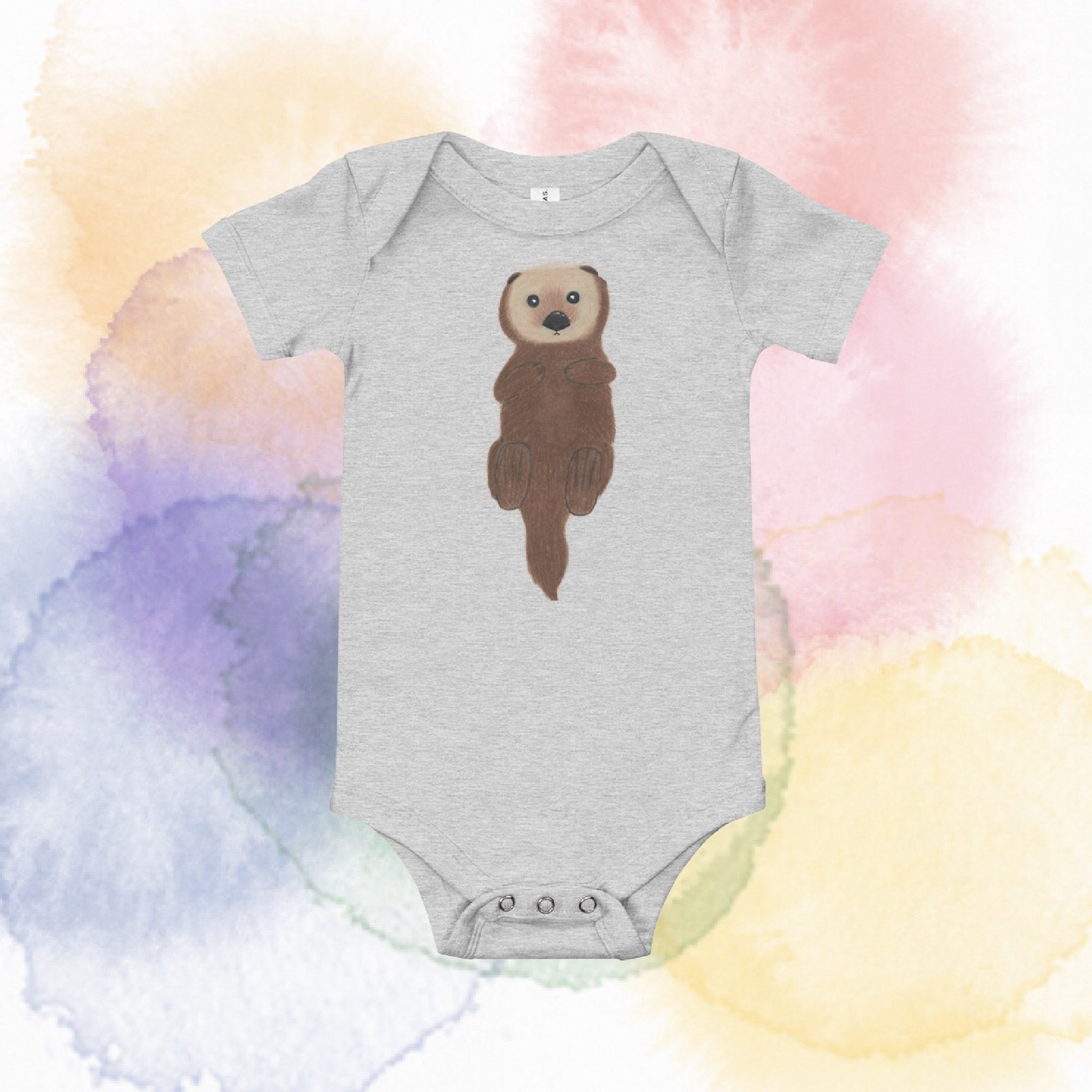 The Wee Otter Baby Onesie | Etsy