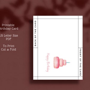 Printable Birthday, Printable Card, Digital Card, Printable Birthday Card for Kids, Printable ...