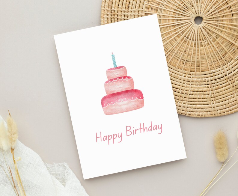 Printable Birthday, Printable Card, Digital Card, Printable Birthday ...