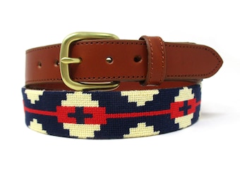 小物 PUNKANDYO NEEDLE POINT BELT HAND MADE NEEDLE POINT LEATHER 🗺️🪡 AVAILABLE ON www.punkandyo